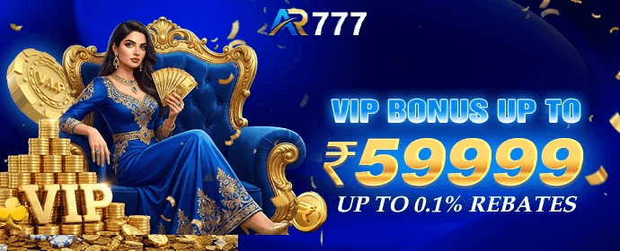AR777 promotional banner showing game rewards, bonuses and contest visuals